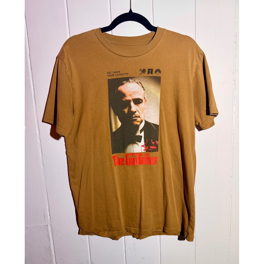 Academy Museum The Godfather T-Shirt Medium Tan 50th Anniversary Mobcore Brando